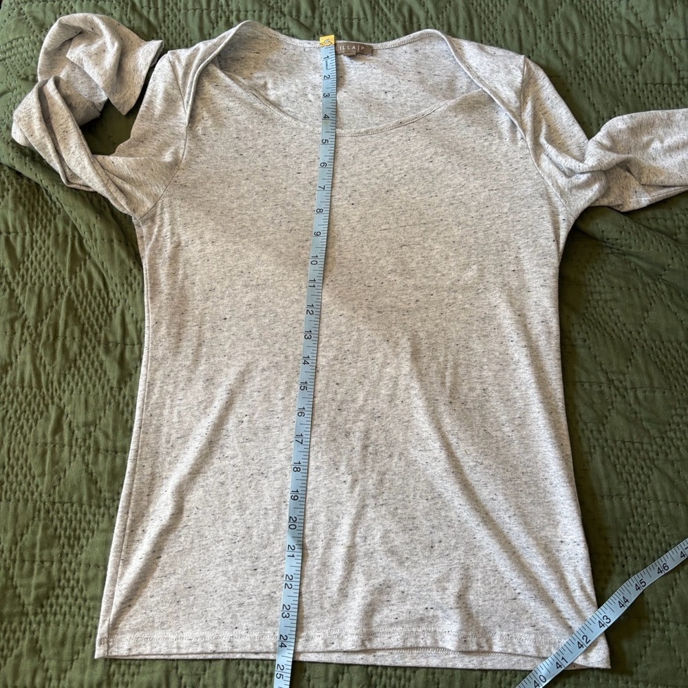 Lilla P Heather Gray Long Sleeve Tee - Picture 5 of 5